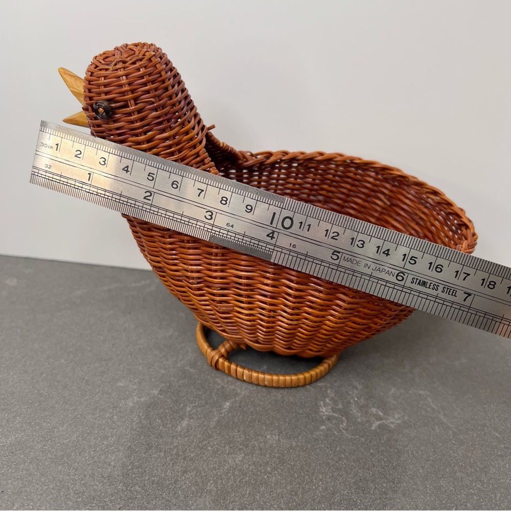 Vintage Avon chicken chick menagerie wicket basket with original box - Picture 7 of 8